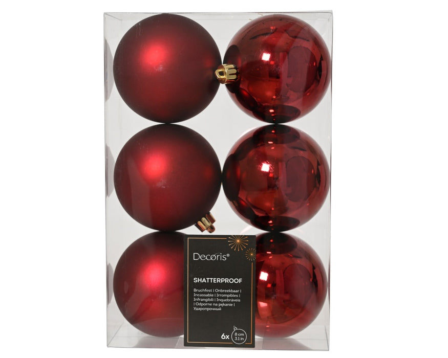 Kaemingk Shatterproof Plain Baubles