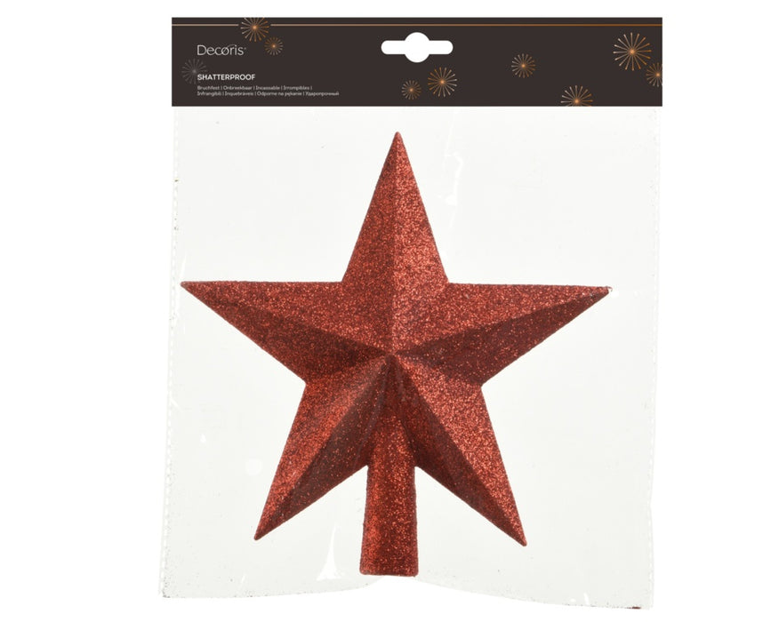 Kaemingk Tree Top Star Glitter Shatterproof