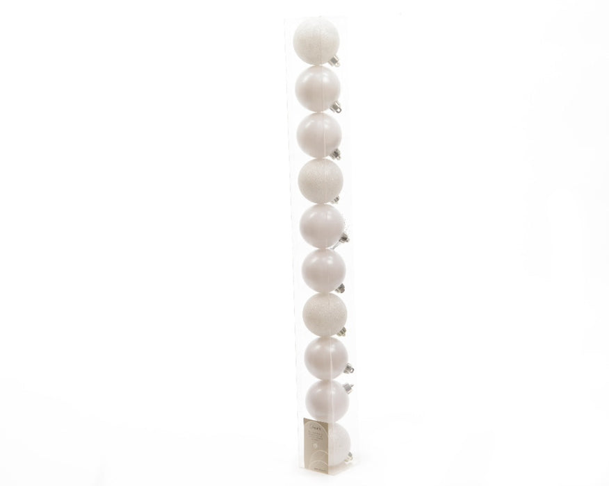 Kaemingk Plain Shatterproof Baubles Pack 10