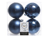 Kaemingk Shatterproof Plain Baubles Pack 4
