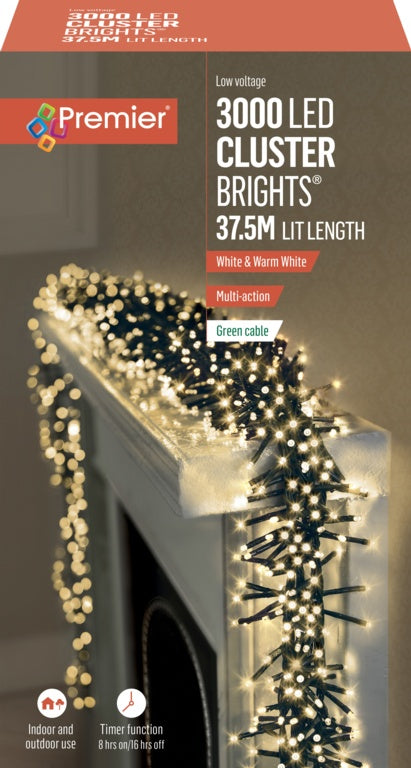 Premier 3000 LED Multi Action Cluster Brights With Timer