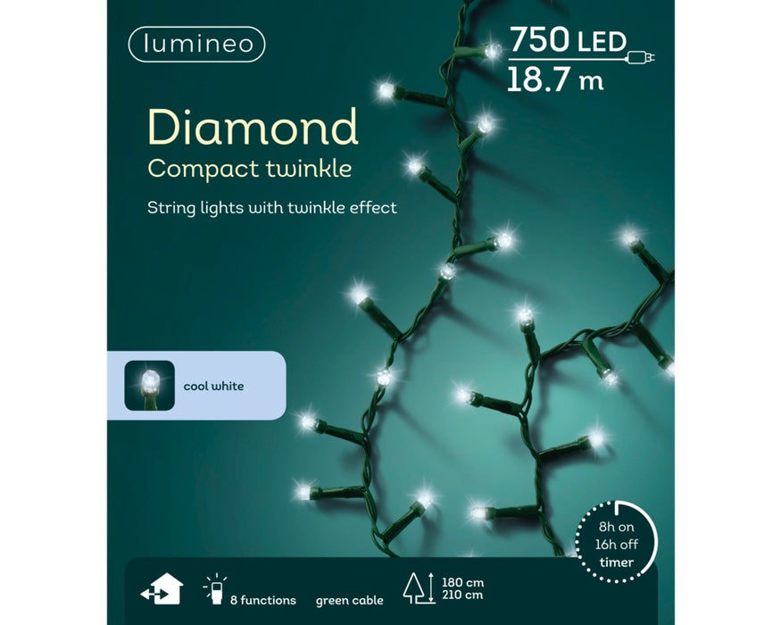 Kaemingk 750 LED Diamond Compact Twinkle Lights