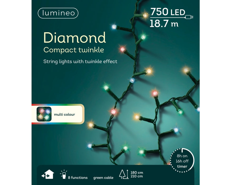 Kaemingk 750 LED Diamond Compact Twinkle Lights