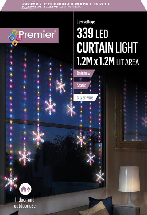 Premier Snowflake V Curtain 1.2m