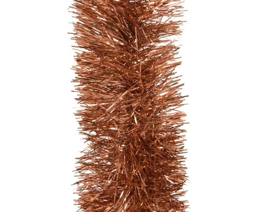 Kaemingk Tinsel Garland Shiny Terra Brown
