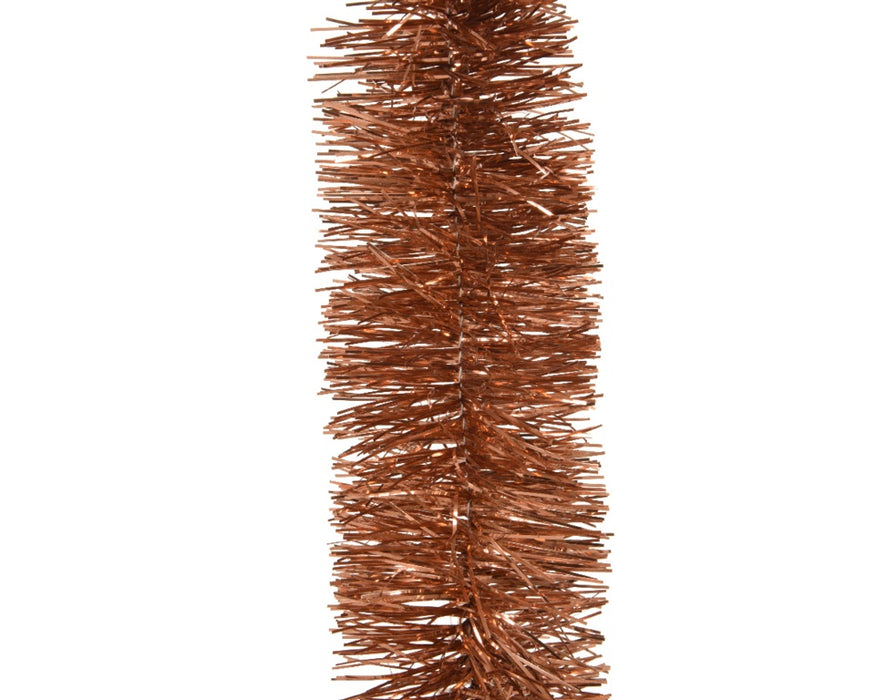Kaemingk Tinsel Garland Shiny Terra Brown
