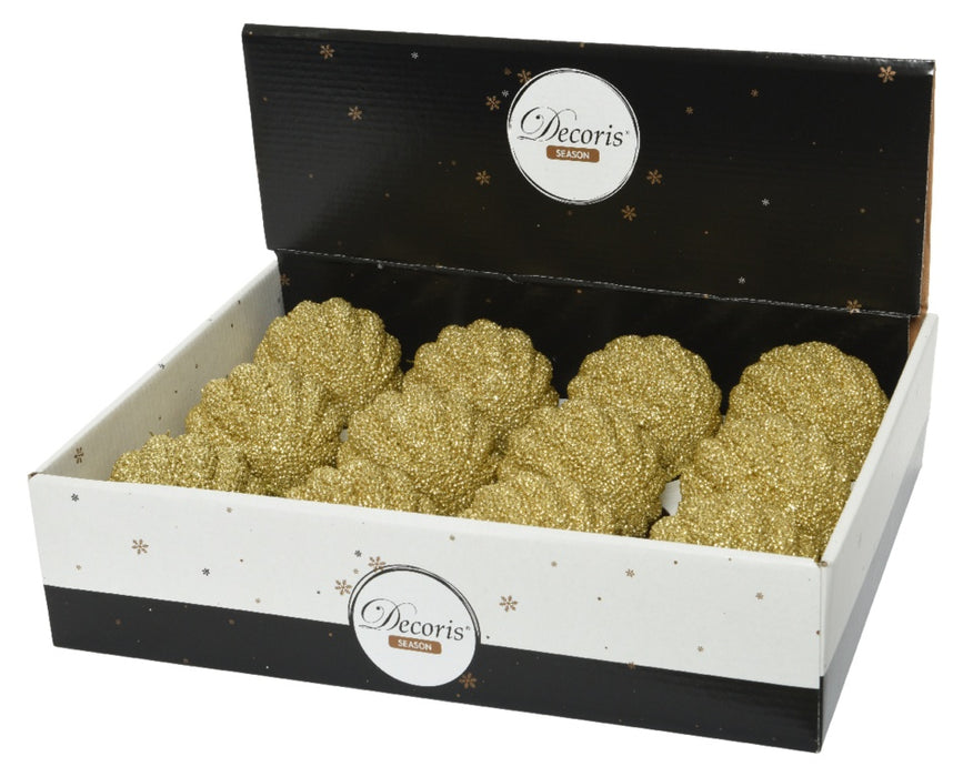 Kaemingk Bauble Foam Glitter 8cm