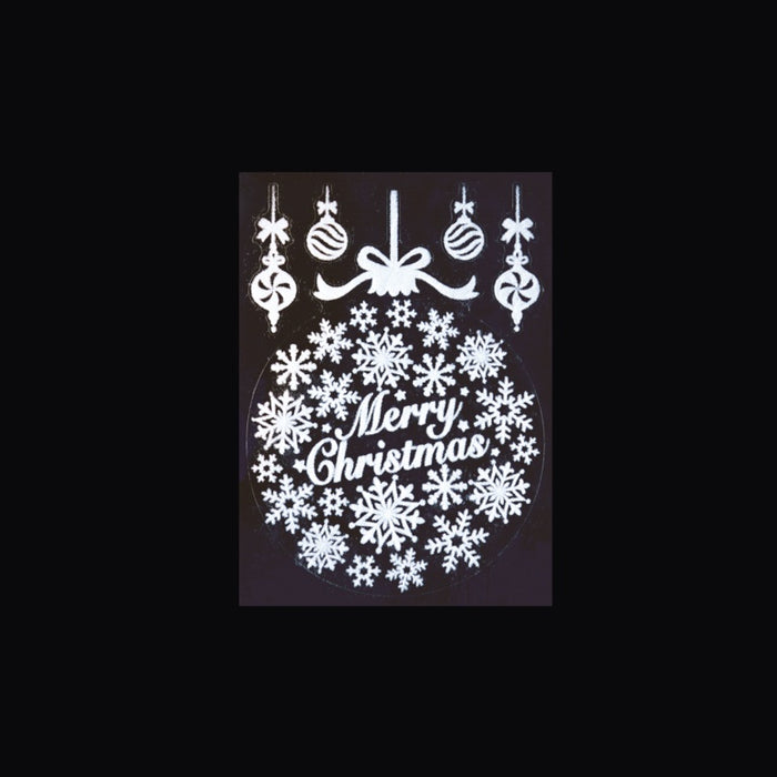 Premier Merry Christmas Bauble Window Sticker