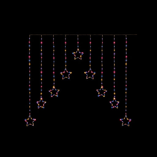 Premier FlexiBrights Star V Curtain 258 LEDs Rainbow