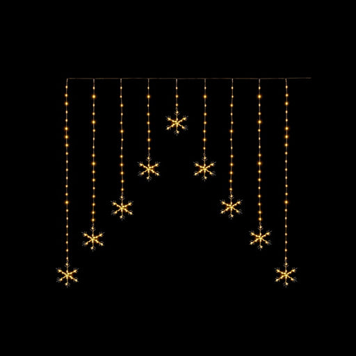 Premier FlexiBrights Snowflake V Curtain With 267 LEDs Warm White