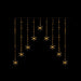 Premier FlexiBrights Snowflake V Curtain With 267 LEDs Warm White