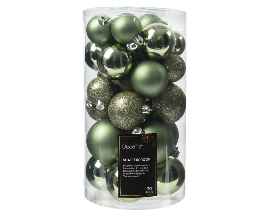 Kaemingk Shatterproof Baubles Tube 30