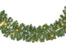 Kaemingk Imperial Garland Green With Warm White LEDs