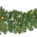 Kaemingk Imperial Garland Green With Warm White LEDs