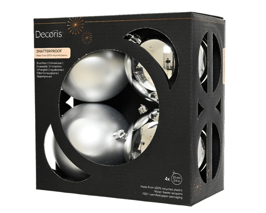 Kaemingk Baubles Polystyrene Silver