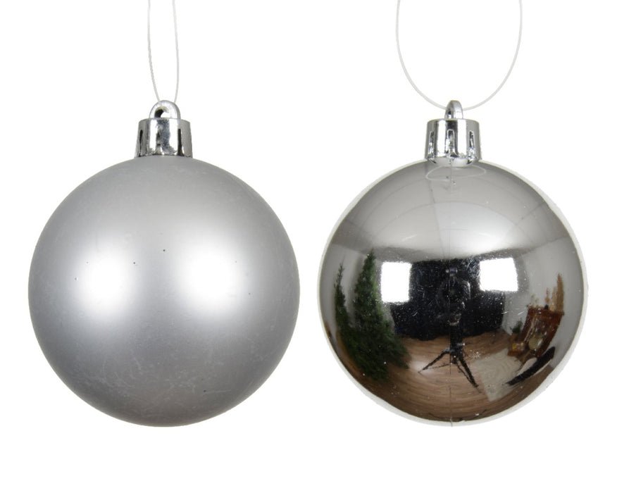 Kaemingk Baubles Polystyrene Silver