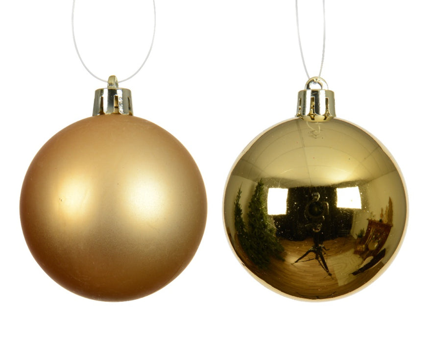 Kaemingk Baubles Polystyrene Gold Pack 4