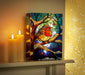 Premier Battery Operated Lit Glass Robin Table Top 50 LED Warm White
