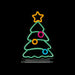 Premier Xmas Tree Table Top Lit Neon Sign