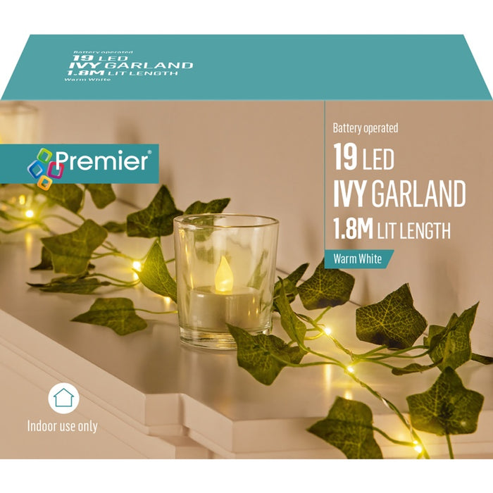 Premier Battery Operated Ivy Garland