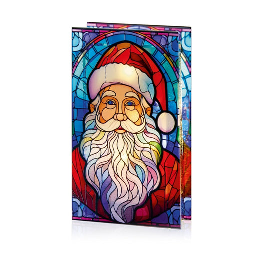 Premier Lit Santa Glass Table Top 50 Warm White LEDs