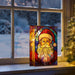 Premier Lit Santa Glass Table Top 50 Warm White LEDs