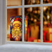 Premier Lit Santa Glass Table Top 50 Warm White LEDs