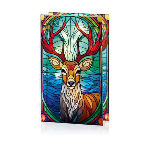 Premier Battery Operated Lit Stag Glass Table Top 25 Warm White LEDs