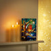 Premier Battery Operated Lit Robin Branch Glass Table Top 50 Warm White LEDs