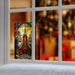 Premier Battery Operated Lit Village Church Glass Table Top 50 Warm White LEDs