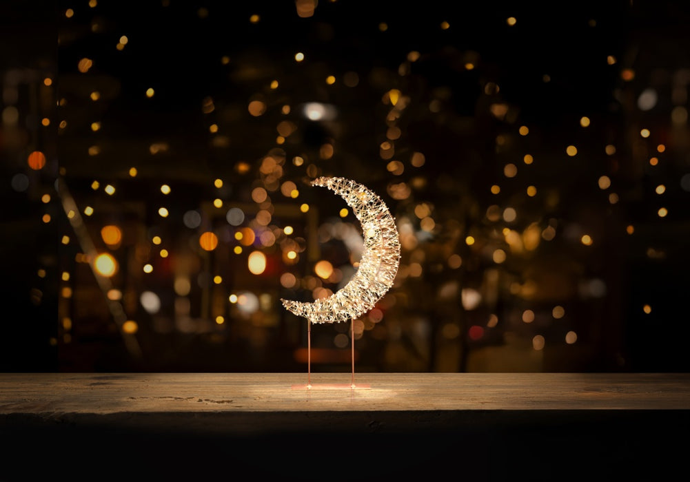 Premier Table Top Crescent Moon 720 Warm White LEDs