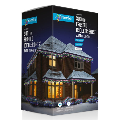 Premier Multi Action 300 LED Frosted Cap Iciclebrights