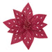 Premier Plum Berry Peacock Jewelled Poinsettia Clip On