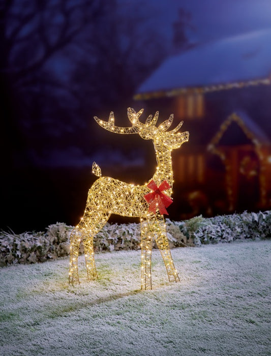 Premier Lit Golden Elegance Twist Standing Reindeer