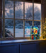 Premier Stained Glass Lit Decoration 21 x 13cm