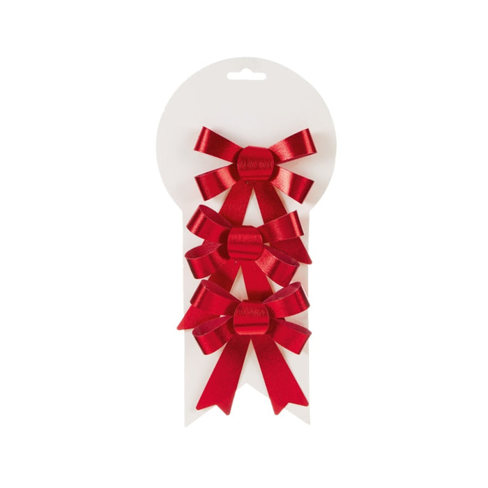 Premier 3 Piece Carded Red Bow