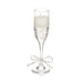 Premier Champagne Glass Gel Candle With Silver Bow