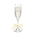 Premier Champagne Glass Gel Candle With Gold Bow