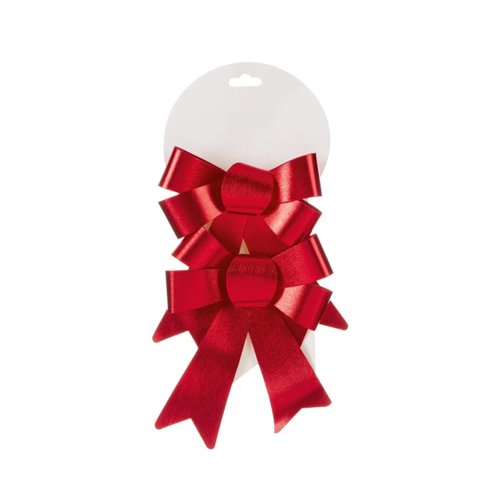 Premier 2 Piece Carded Red Bows