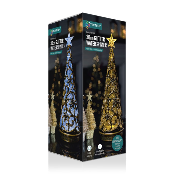 Premier Lit Antique Gold Tree Water Spinner