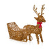 Premier Multi Action Lit Rattan Look Reindeer