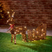 Premier Multi Action Lit Rattan Look Reindeer
