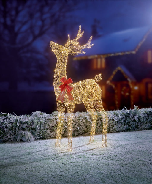 Premier Lit Golden Elegance Twist Tall Standing Deer