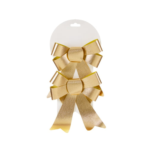 Premier 2 Piece Carded Gold Bows