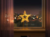 Premier Twinkling Lit Gold Table Top Star