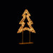 Premier Twinkling Lit Gold Table Top Tree