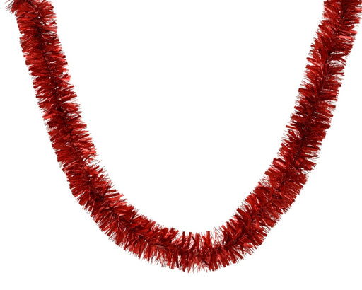Kaemingk Tinsel Garland Christmas Red
