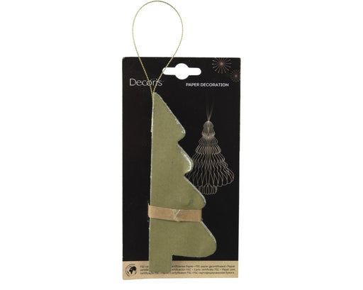 Kaemingk Tree Paper Green