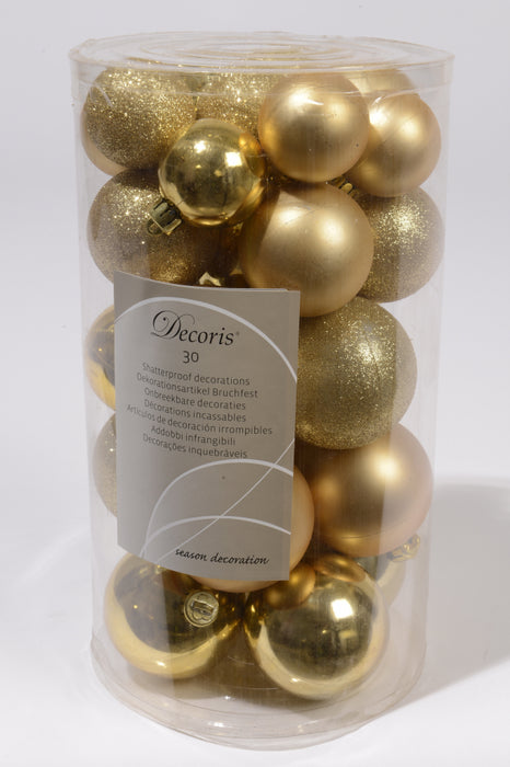 Kaemingk Shatterproof Baubles Pack 30