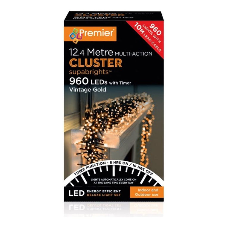 Multi Action Supabrights Cluster Lights With Timer — Decorationsonline ...